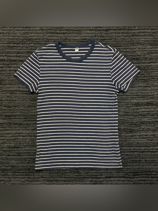 Uniqlo Tops - Uniqlo Stripe Knit Crewneck Short Sleeve Top